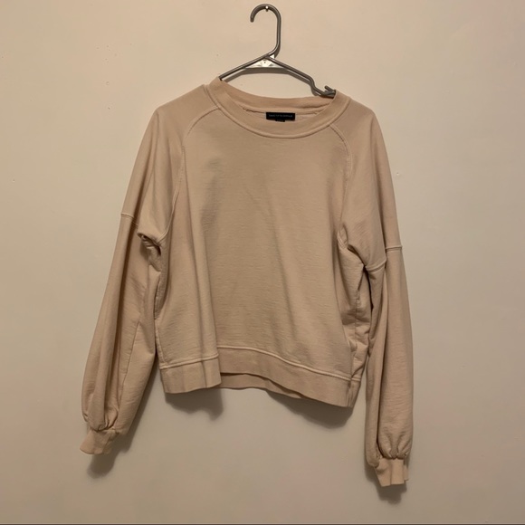 Saks Fifth Avenue Tops - Saks Fifth Avenue Pale Pink Sweatshirt